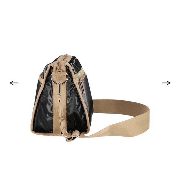 NWT LeSportSac Classic Streetsmart Purse Shiny Black Finish - Picture 4 of 5